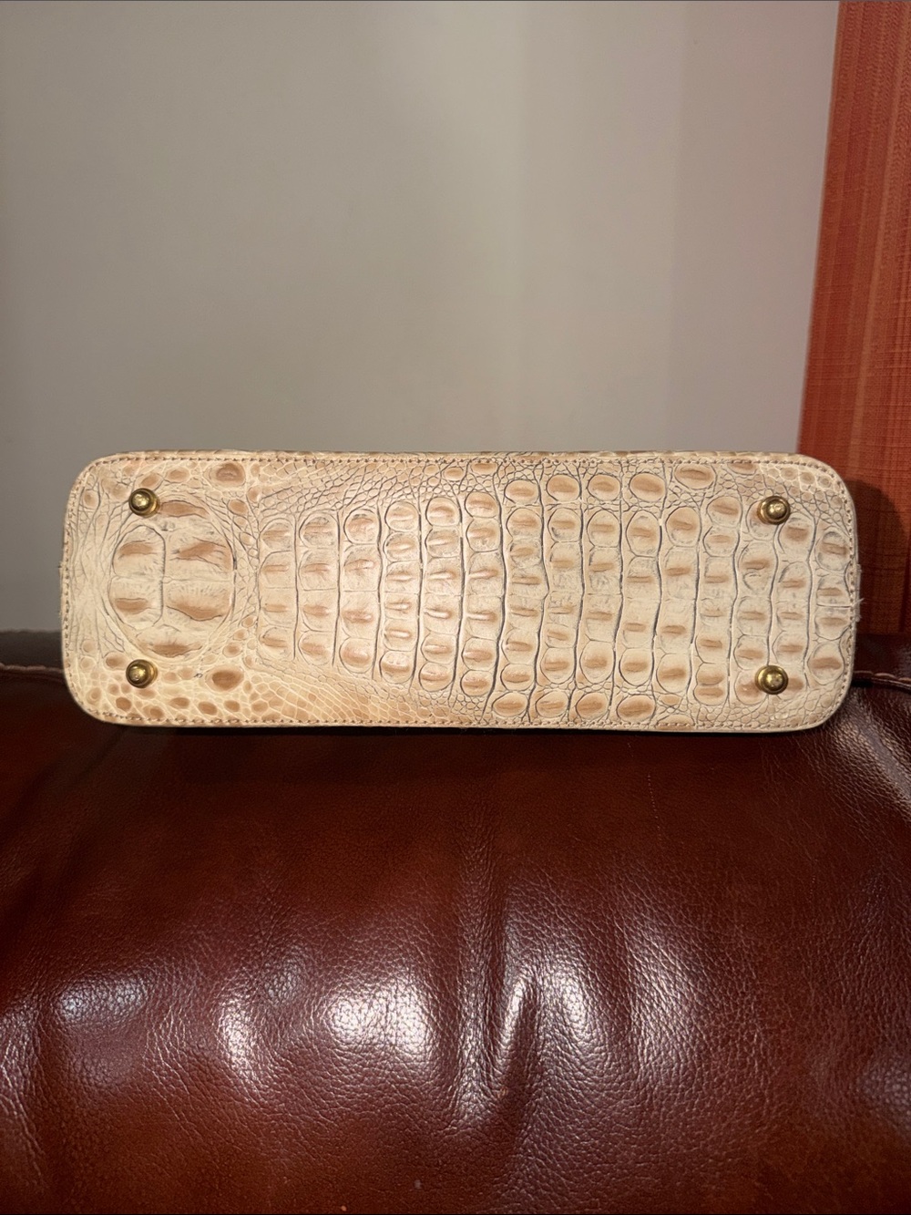 ‼️Brahmin Croc Embossed Leather Shoulder Bag - Picture 6 of 12